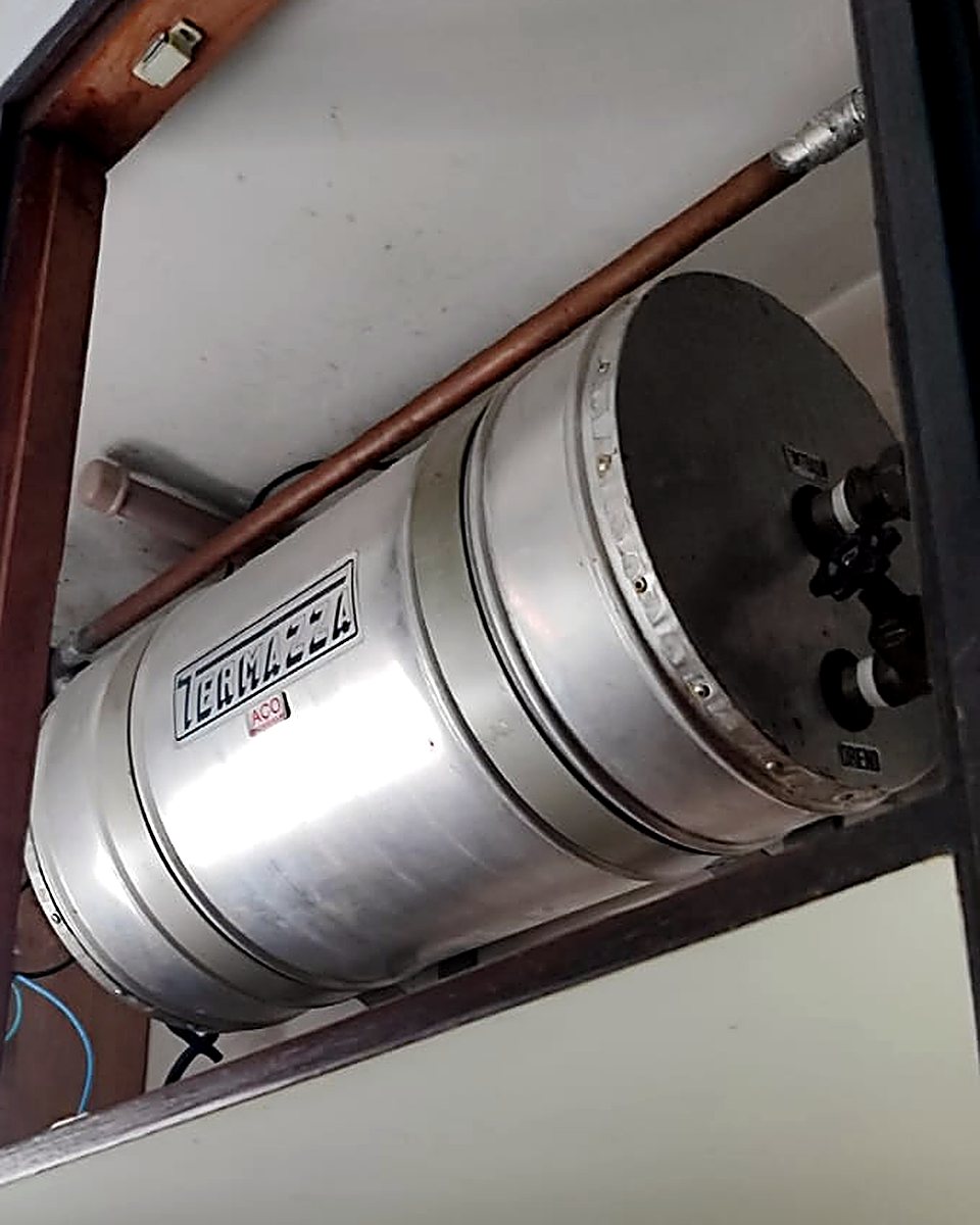 Boiler elétrico instalado